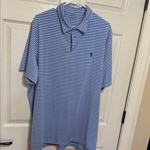 Polo by Ralph Lauren Classic Blue and White Striped Polo